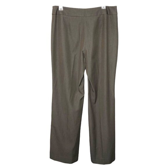 𝅺nic+zoe - Taupe Dress Trouser Zip Front Pants w/ Hook & Eye Closure - Size 10 - Picture 2 of 4